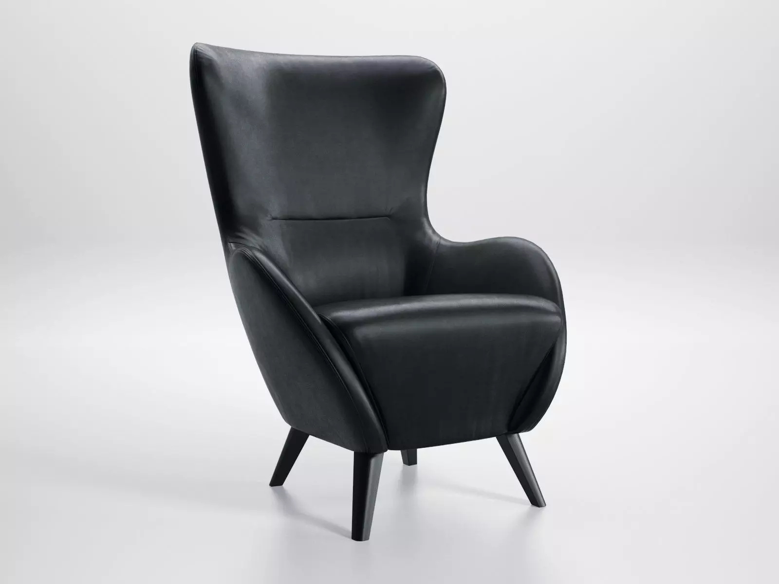 Earl chair and ottoman 3D model_3