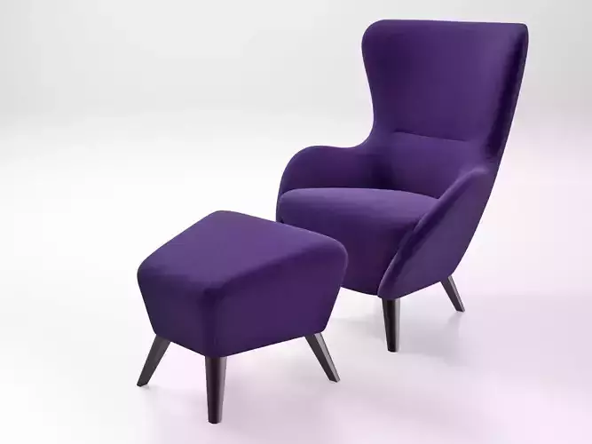 Earl chair and ottoman