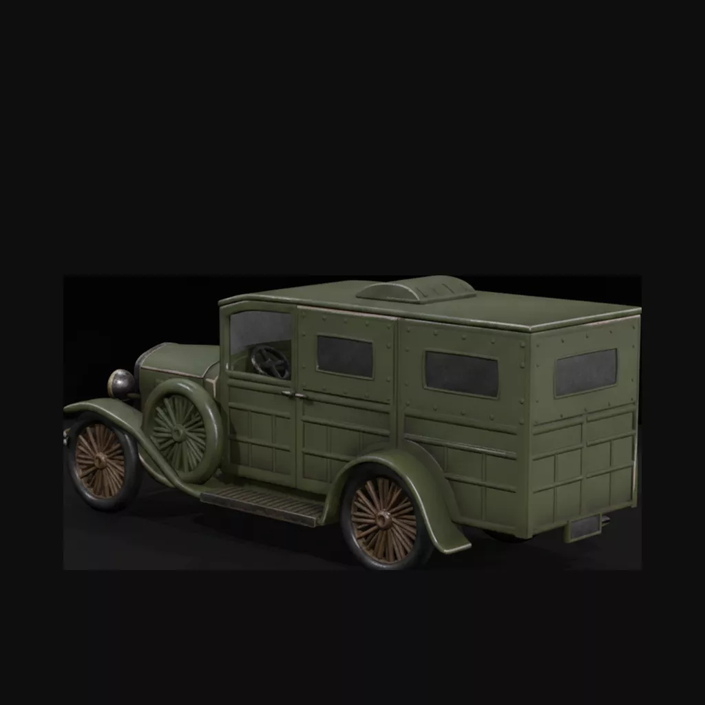 1922 Model Armored Car 2 3D print model