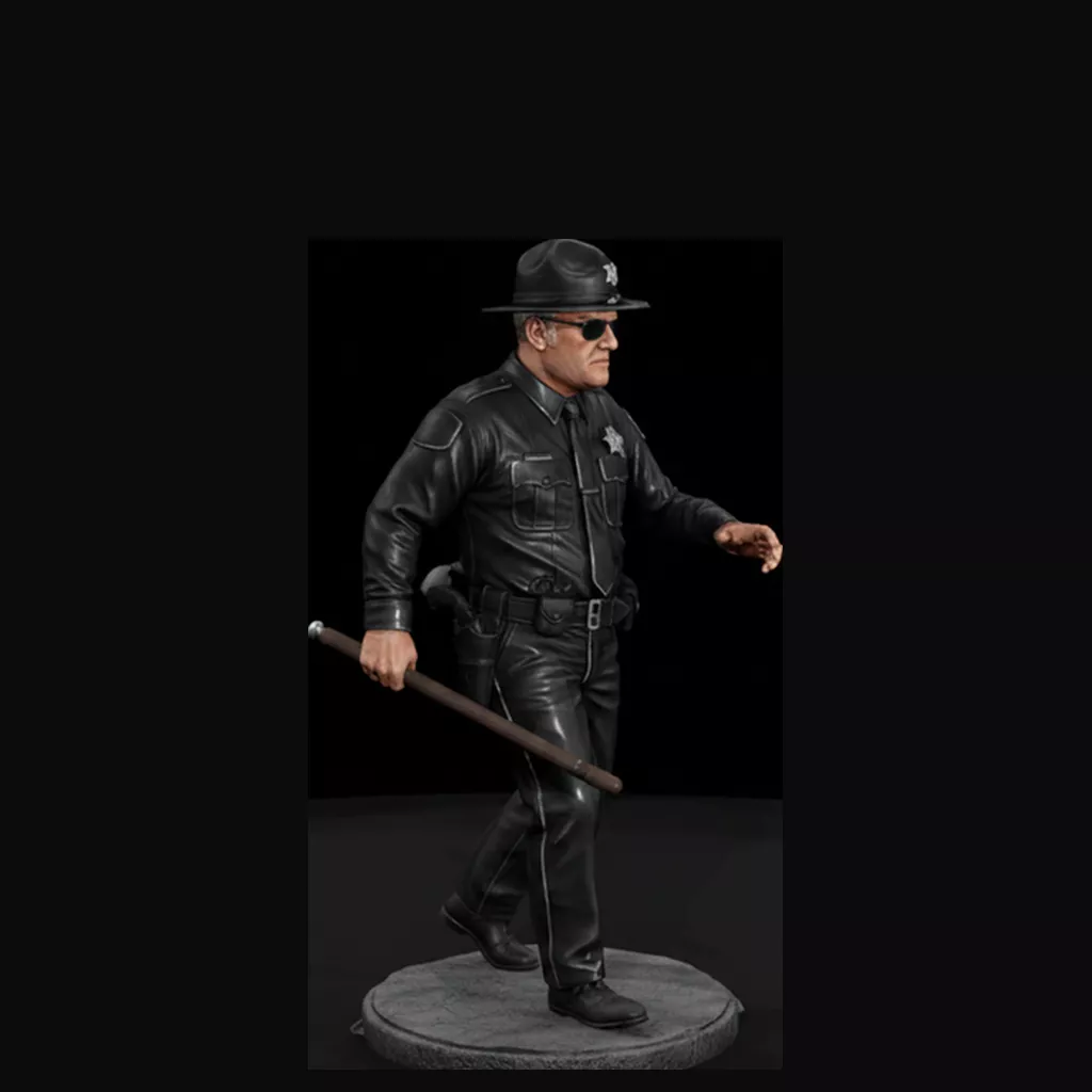 State Trooper with Baton 3D print model