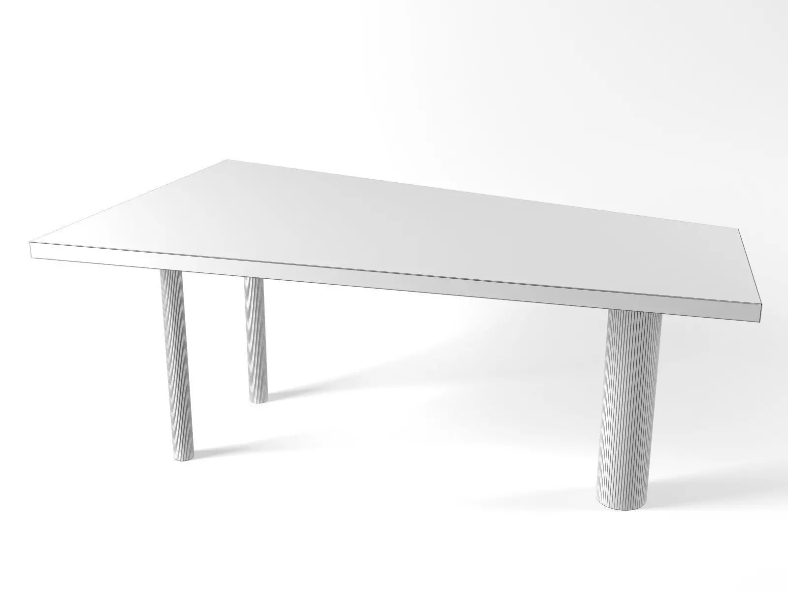 Trapez table Free 3D model_4