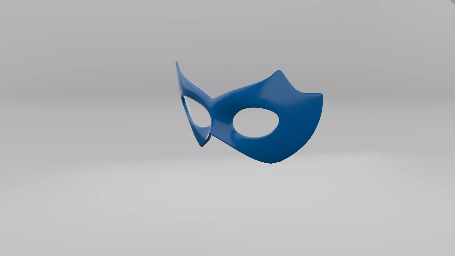 Burglar Mask Robber Costume Element Low-poly 3D model