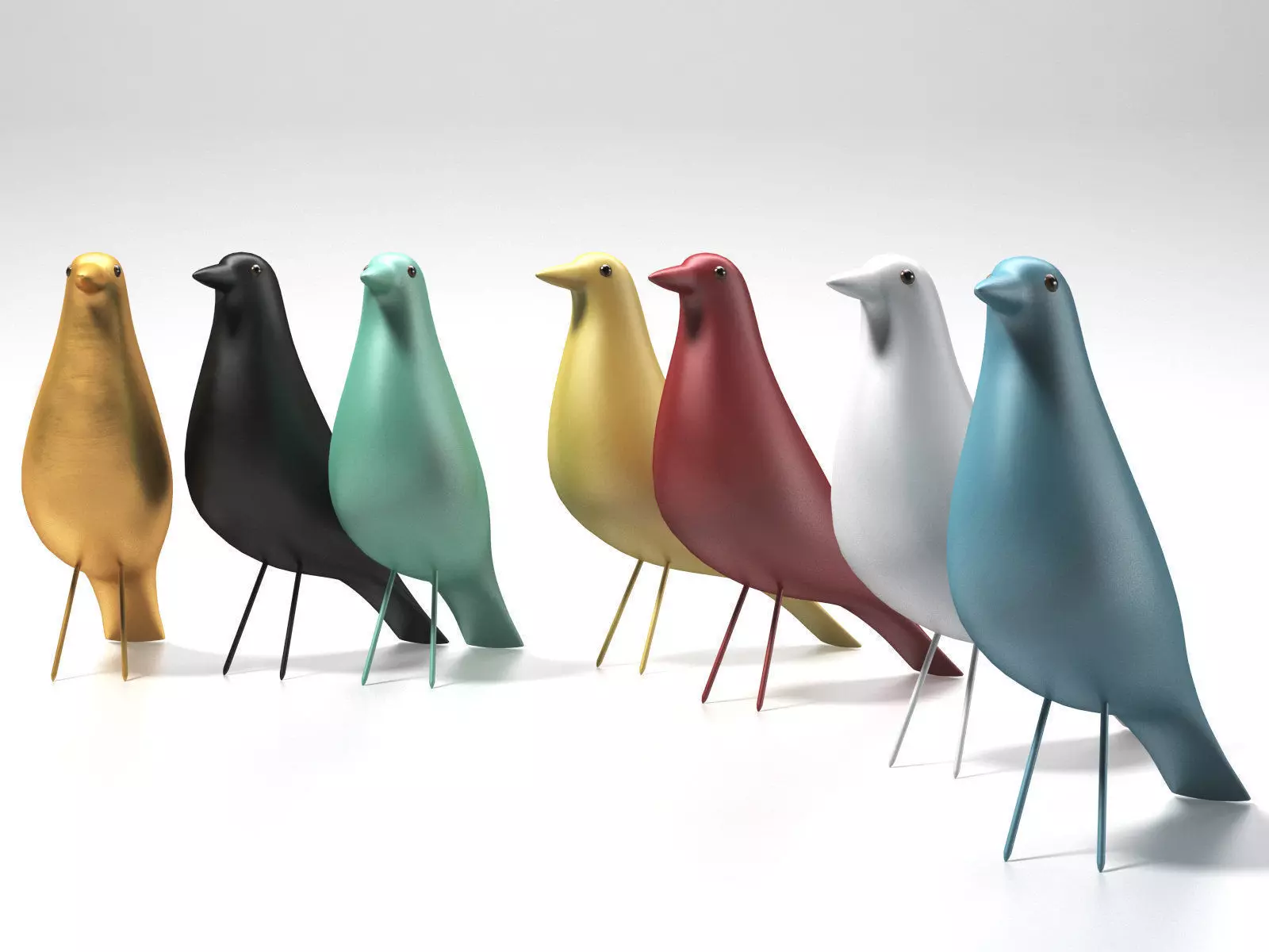 Eames House Bird 3D model_3