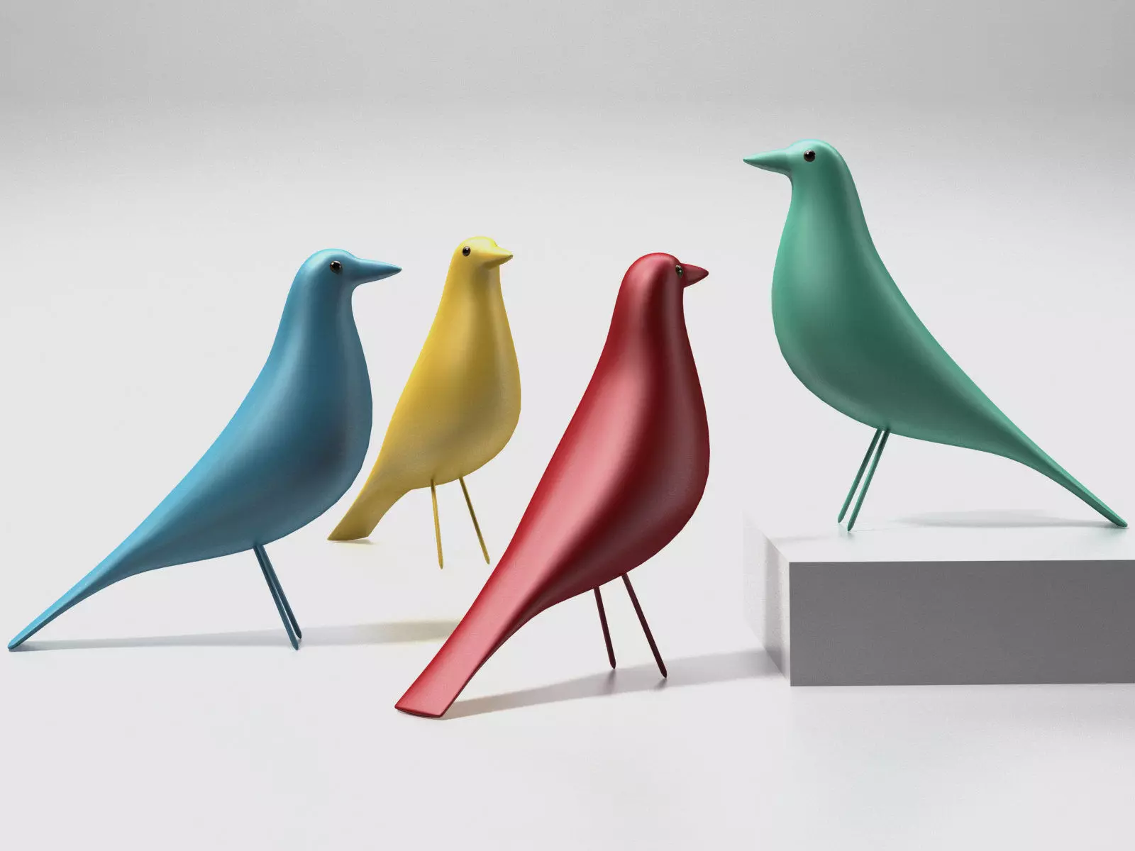 Eames House Bird 3D model_2