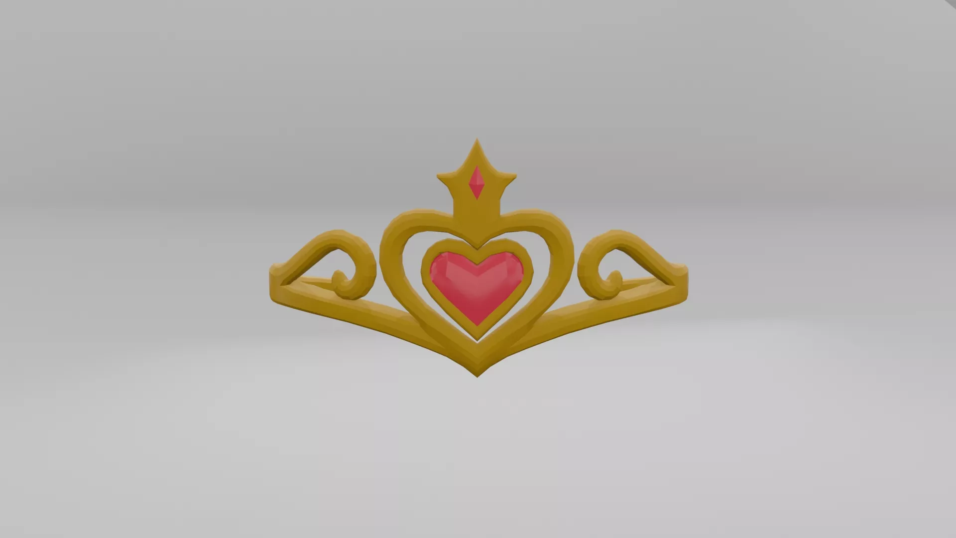 Tiara Princess Costume Ornament Element Low-poly 3D model