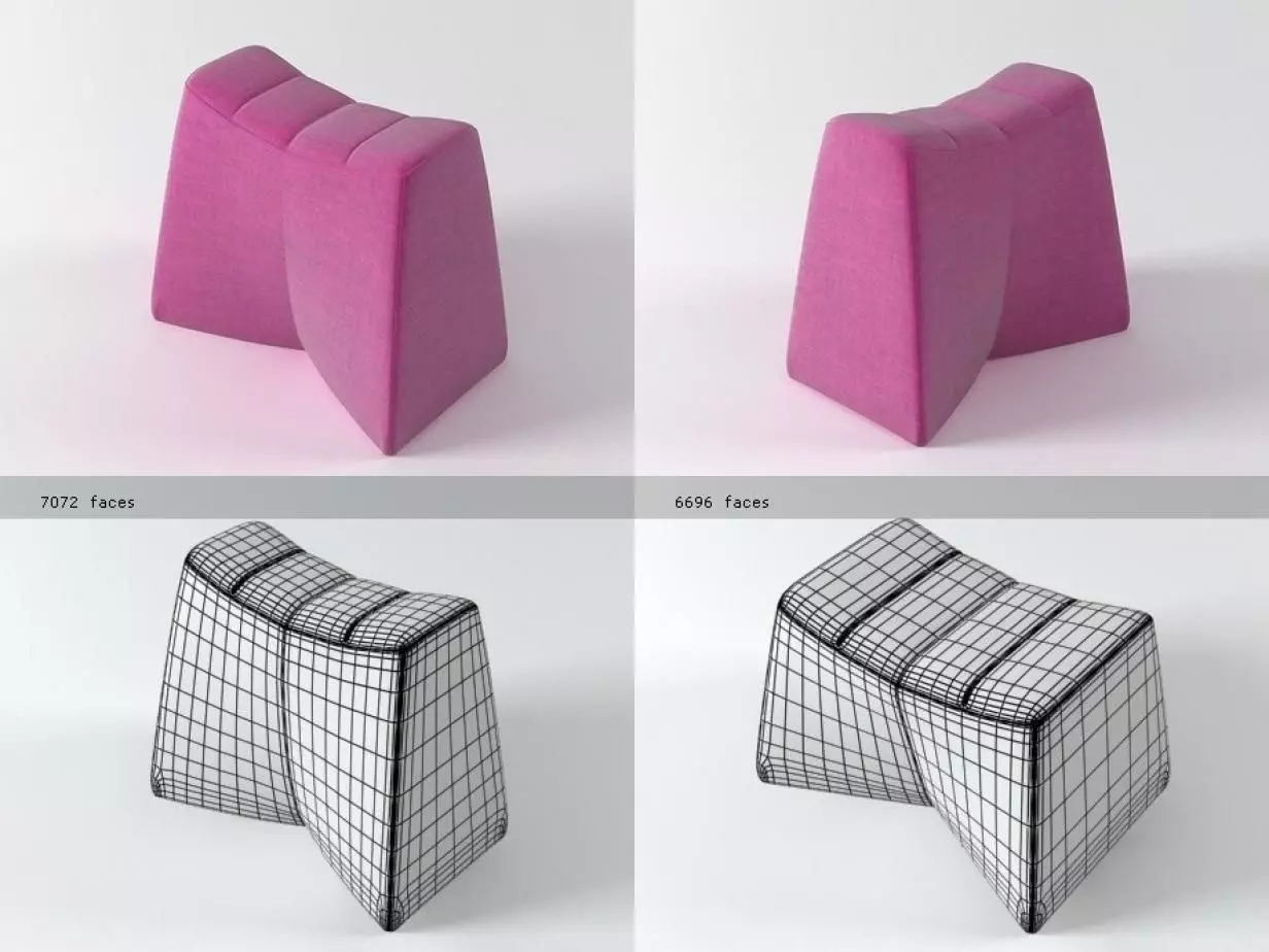 Stool 01 Free 3D model_1