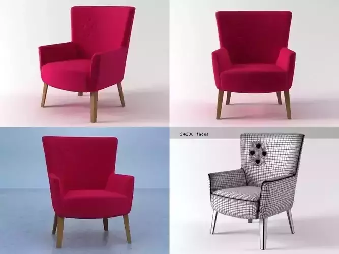 Chair Single Free 3D model