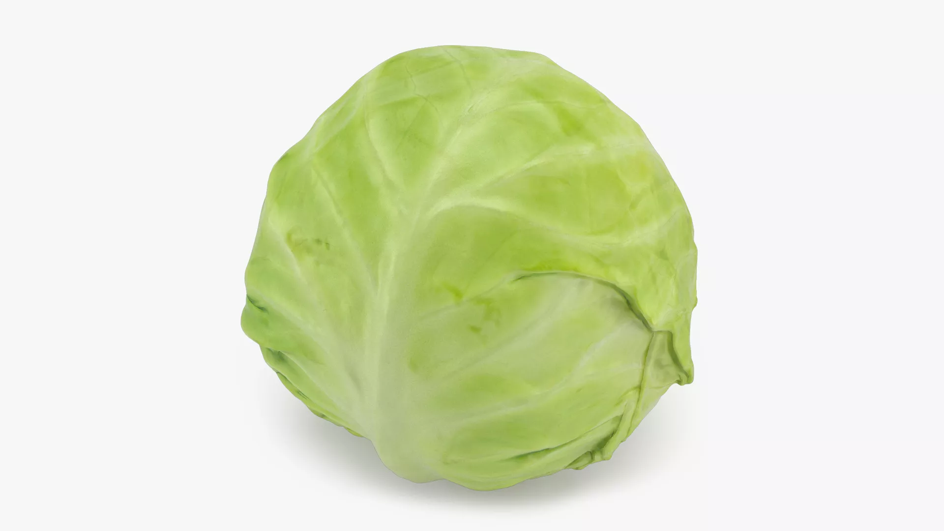 Whole Cabbage Low-poly 3D model