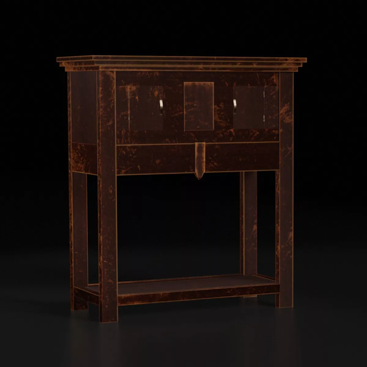 Bed Side Table 04 Low-poly 3D model