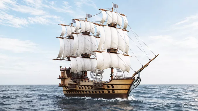 Sailing Pirates Ship