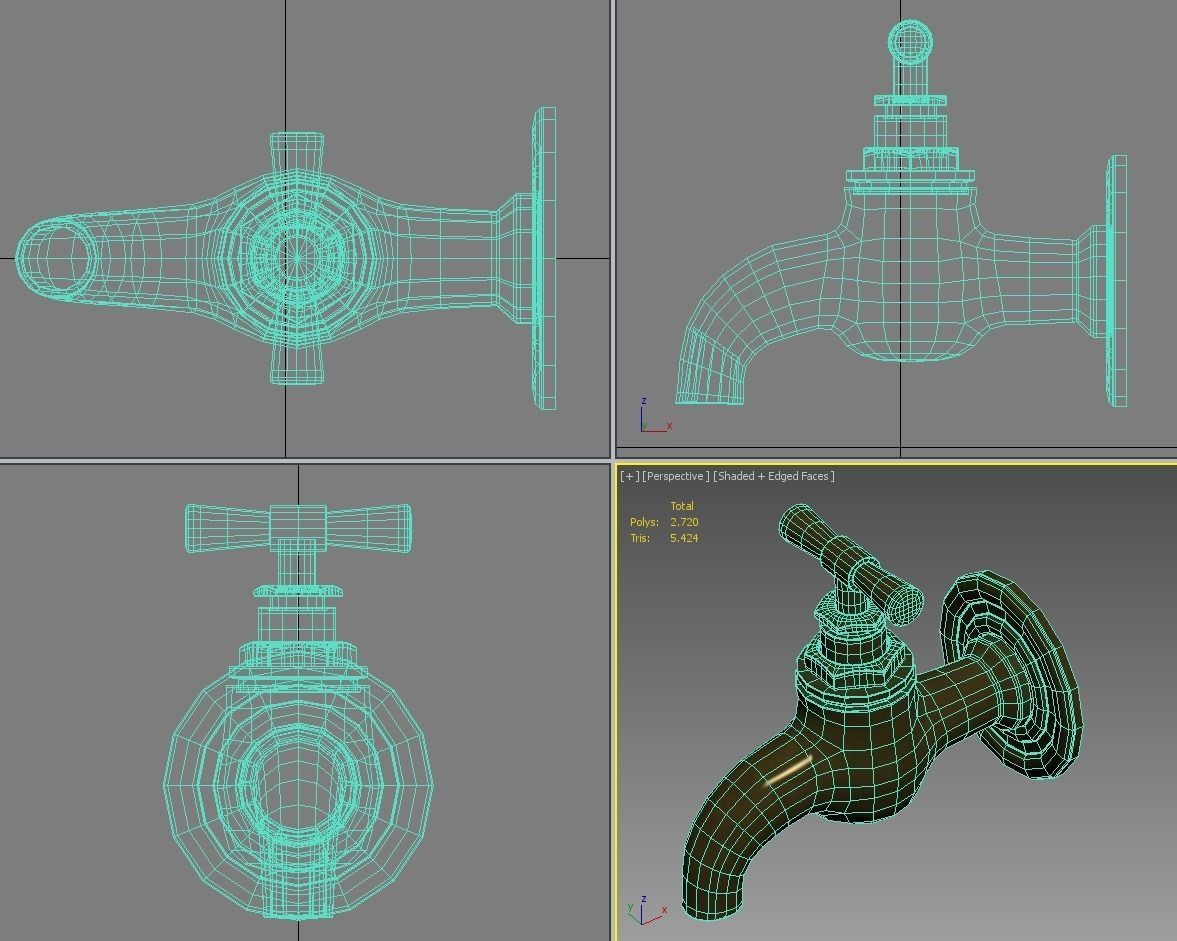 Classic Tap 3D model_8
