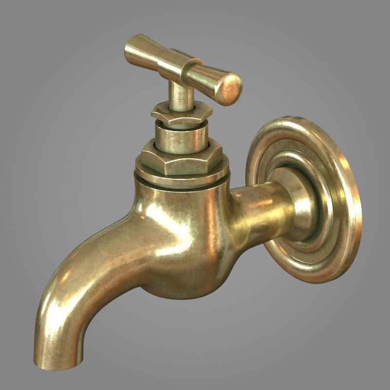 Classic Tap 3D model_1