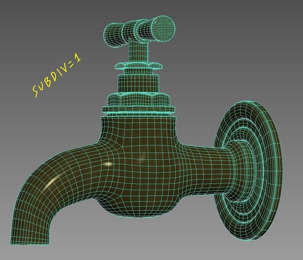 Classic Tap 3D model_6