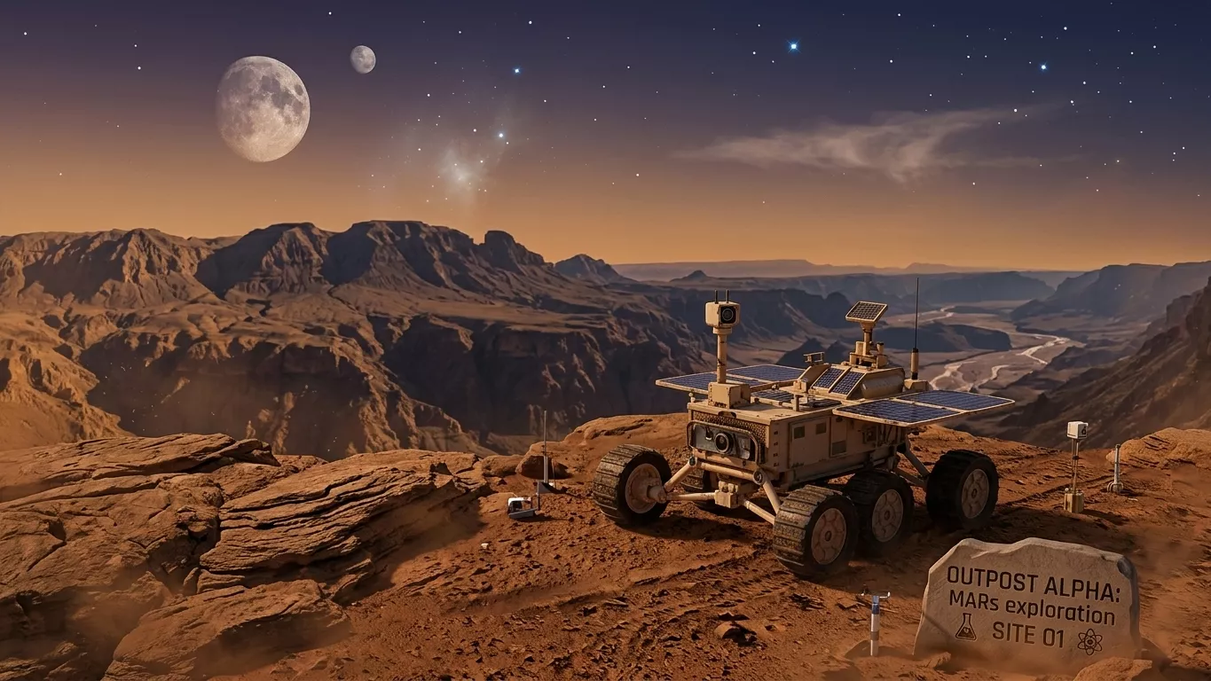Sci-Fi Mars Rover 3D model