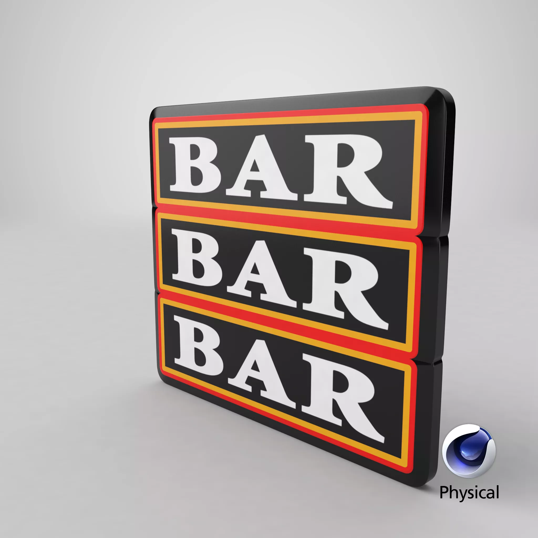 Video Slot Machine Bars 3D model