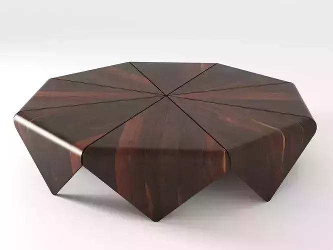 Petalas octagon coffee table 3D model