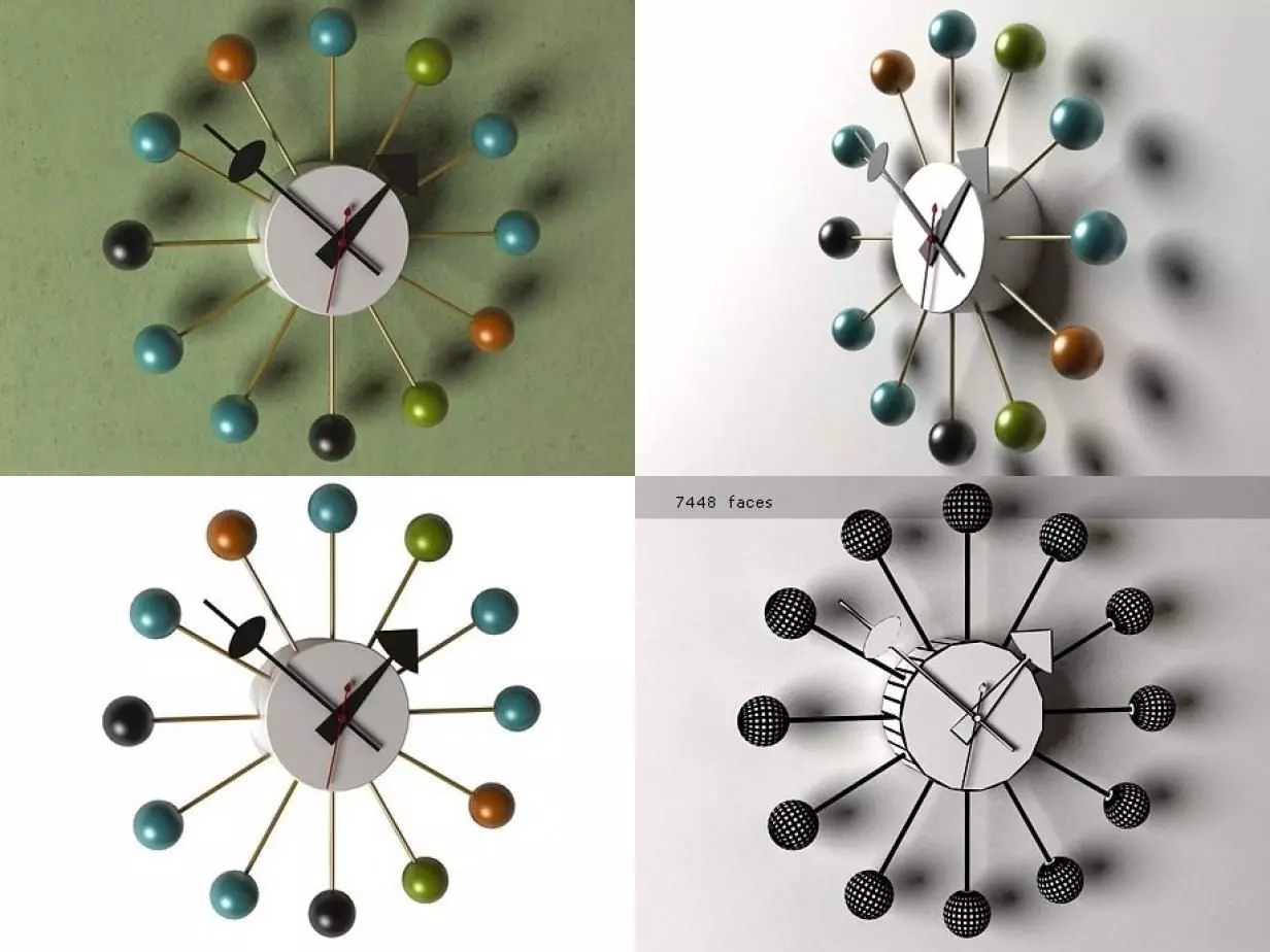 Ball Clock Free 3D model_0