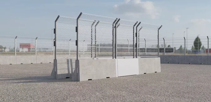 Single Metal Gates with Type A fenced block 250x110 
