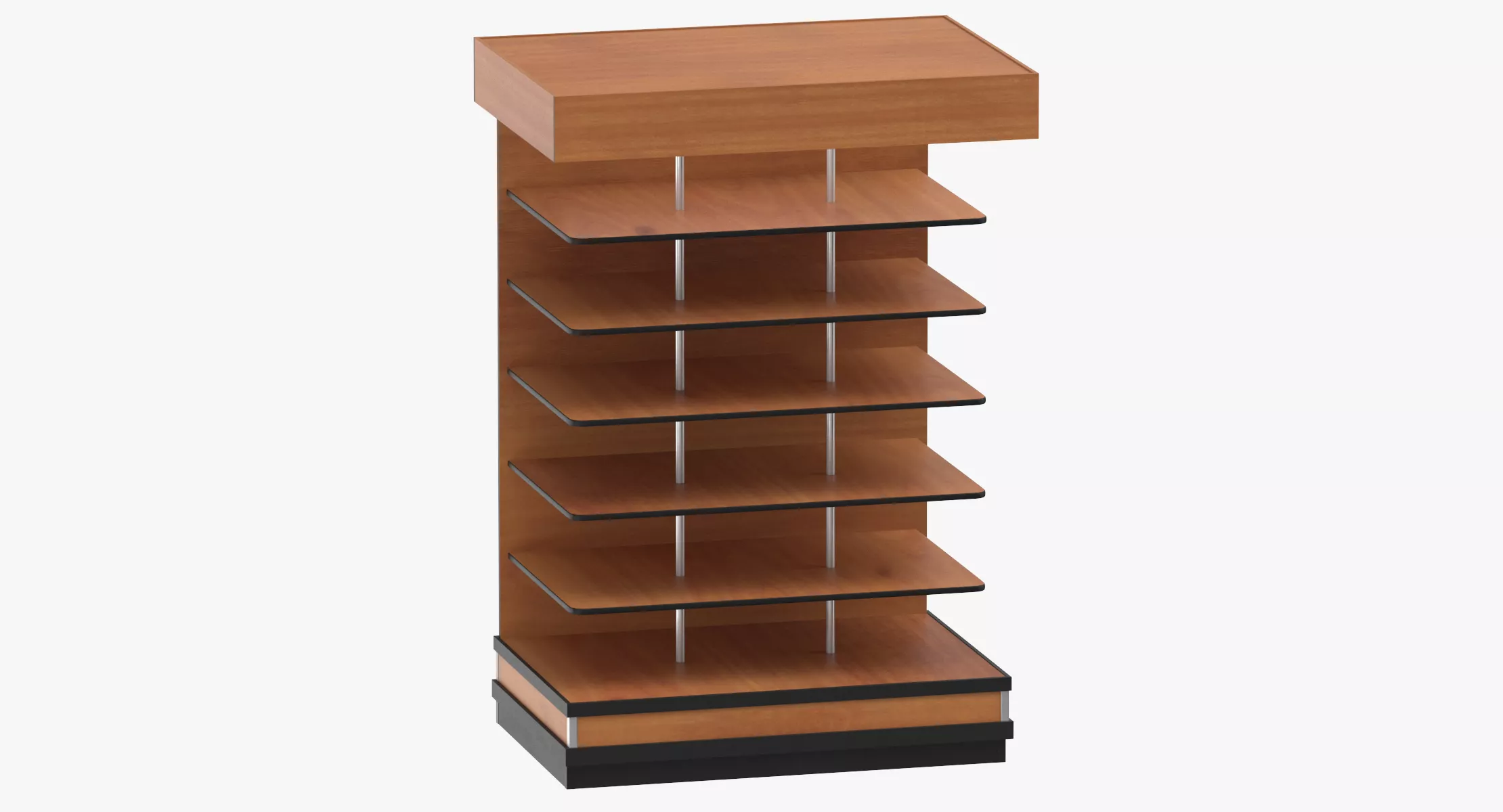 Snack Box Supermarket End Cap Shelf 3D model