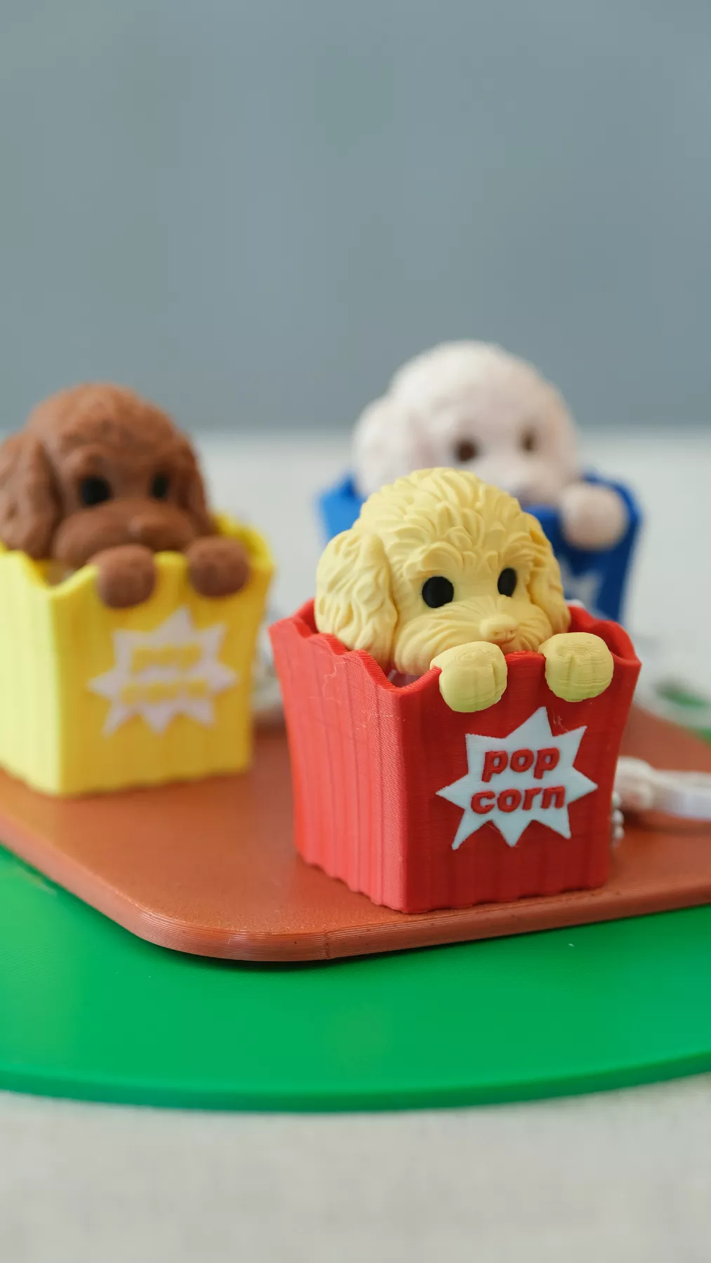 Popcorn Puppy Button 3D print model