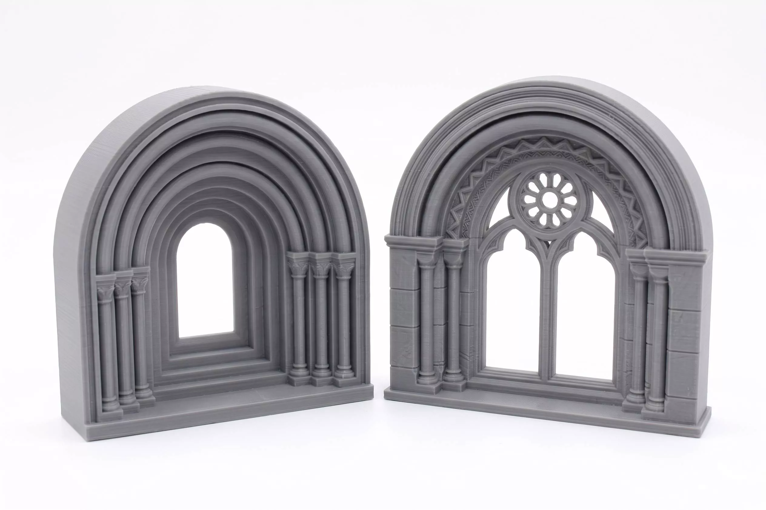 Romanesque windows 3 3D print model