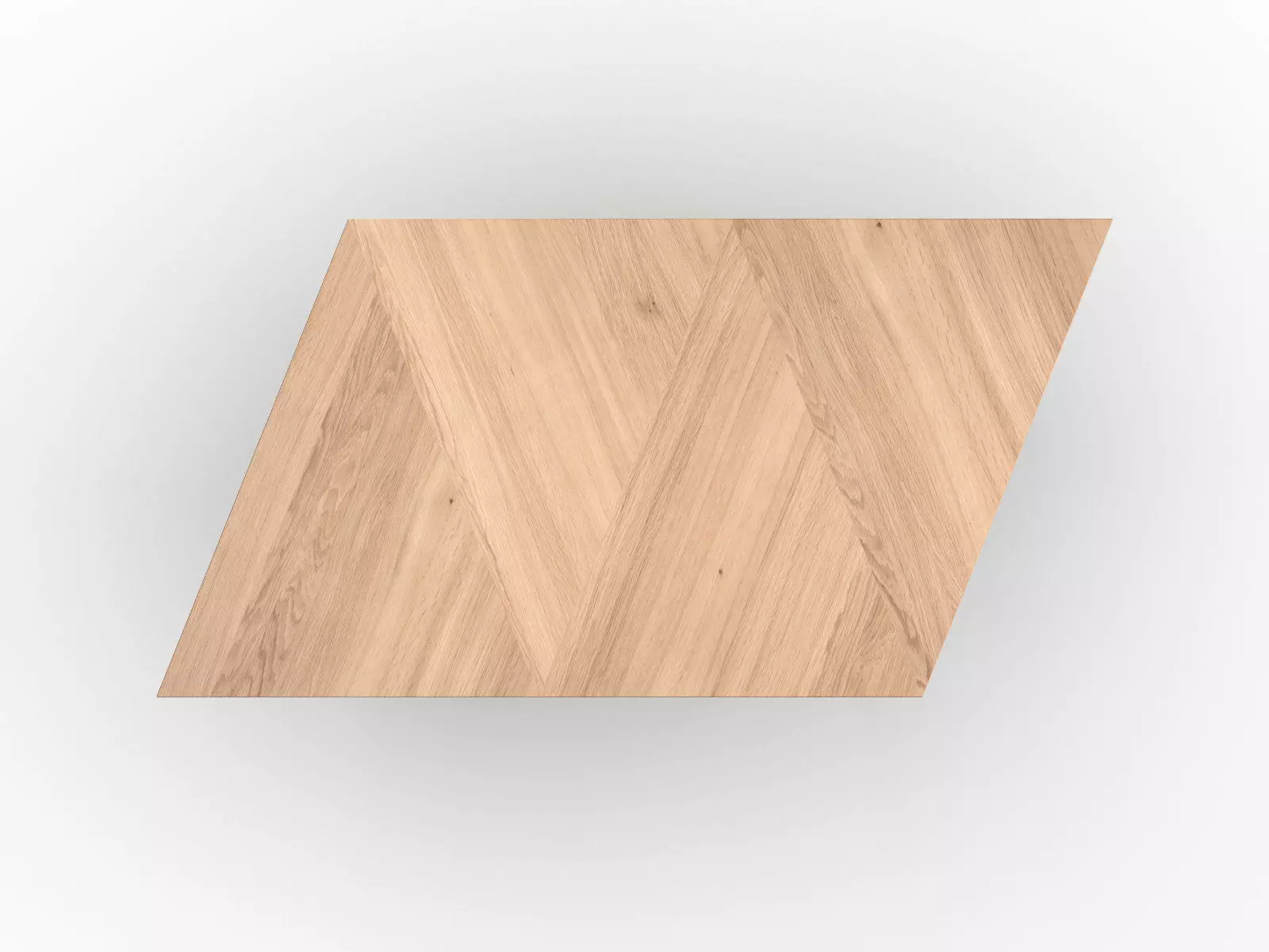 Paralellogram wooden table with two legs 3D model_9