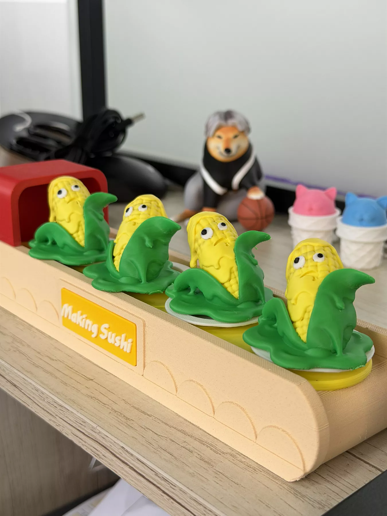 Melting Goofy Corn Conveyor Belt Sushi Set Free 3D print model