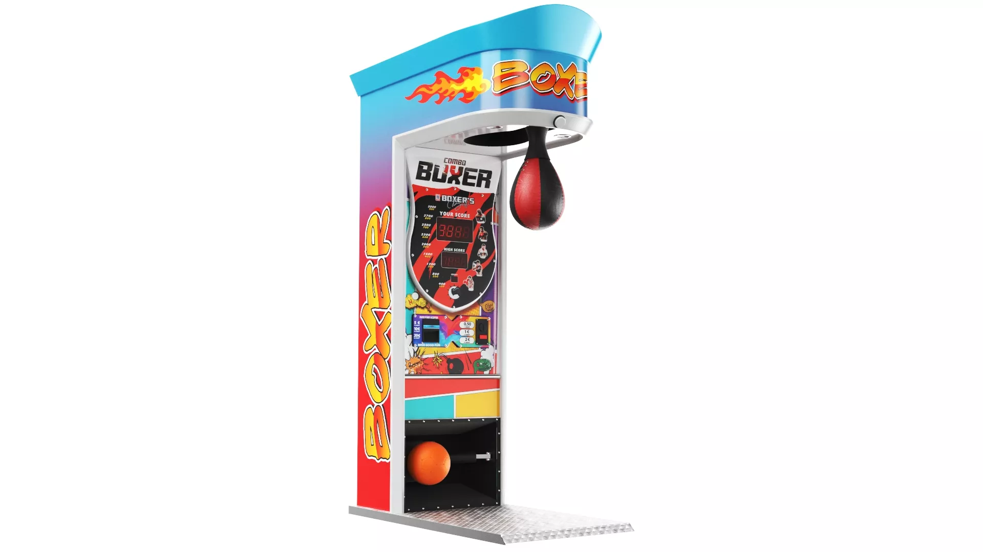 Arcade Punching Boxing Game 3D model