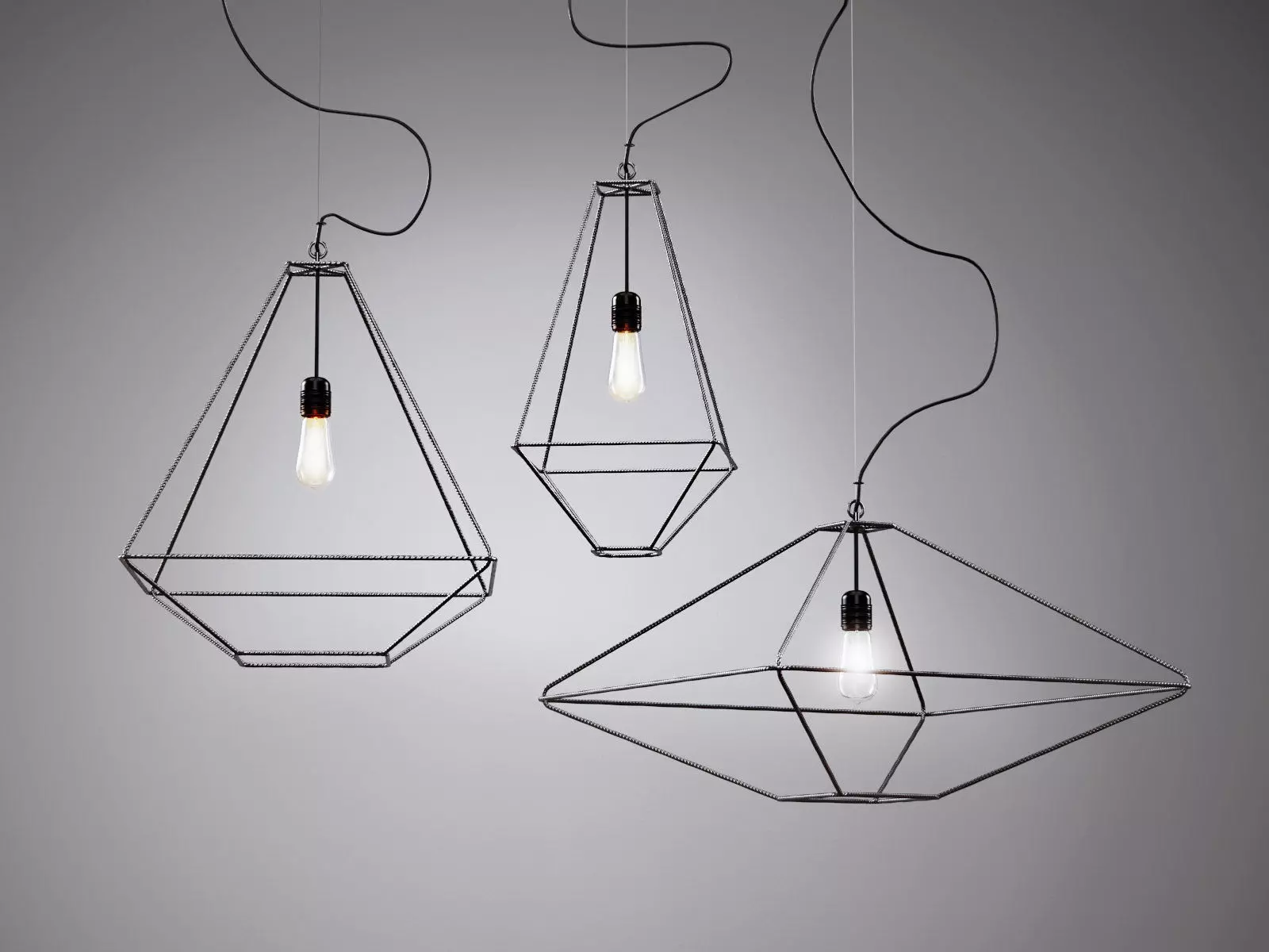 ConTradition pendant light hanging from wire 3D model_0