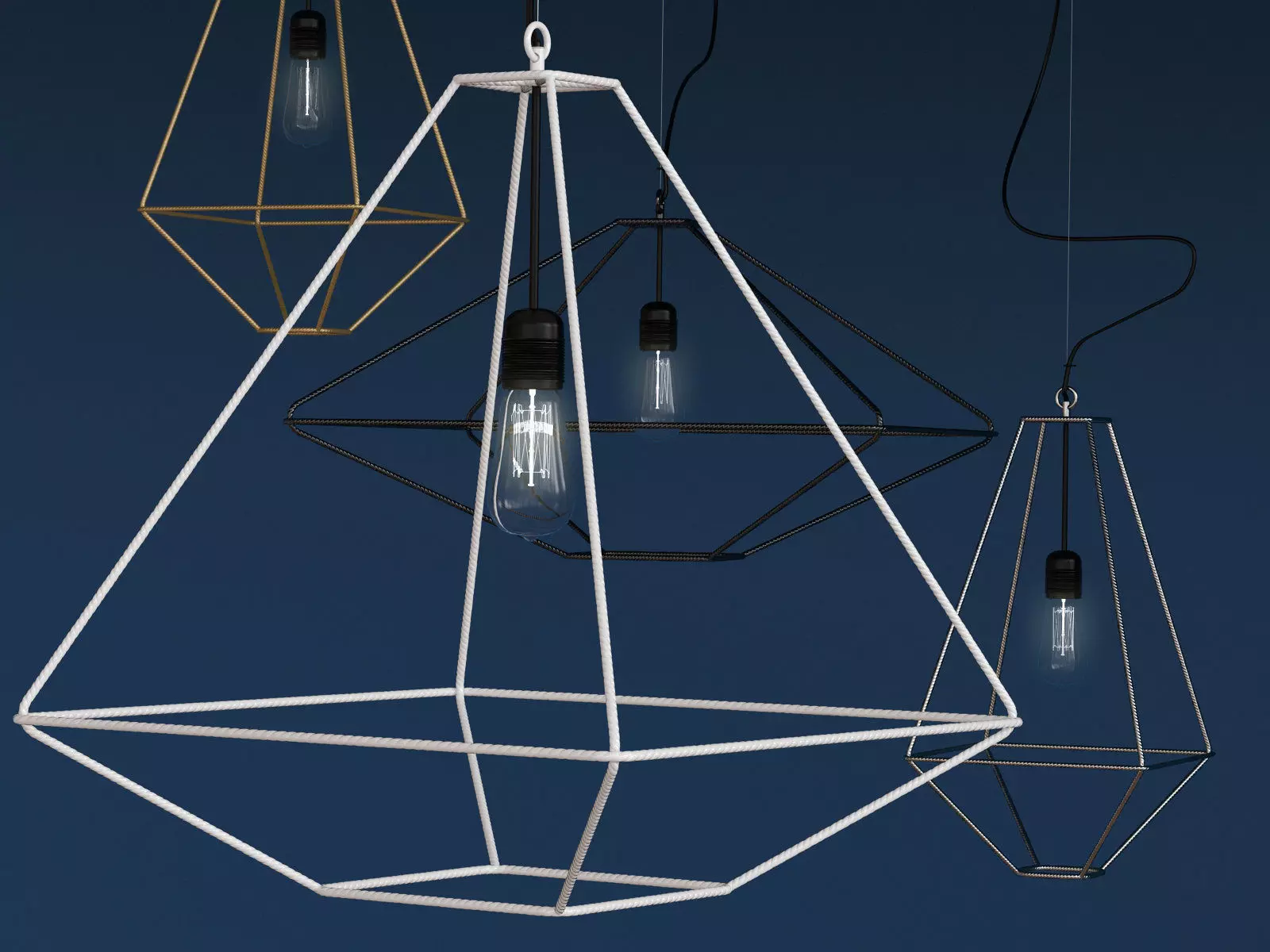 ConTradition pendant light hanging from wire 3D model_4
