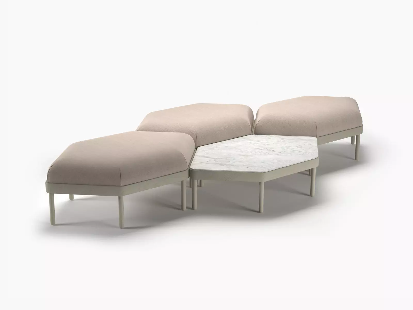 Mosaico coffee table blocks 3D model_6