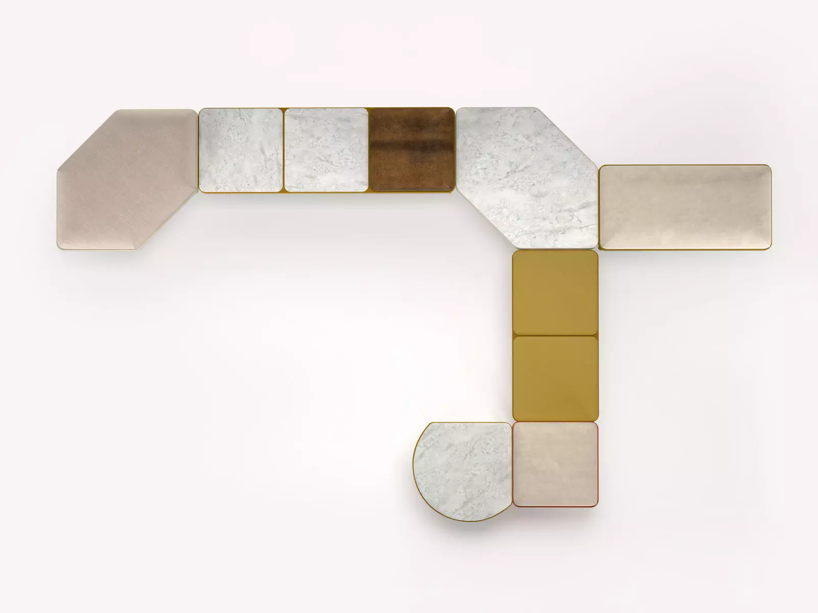 Mosaico coffee table blocks 3D model_5