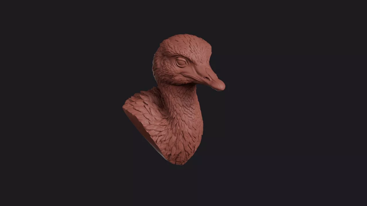 Rhea Head Bust Wall Mount 3D print model