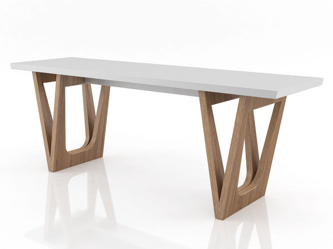 B2 modern console table Free 3D model