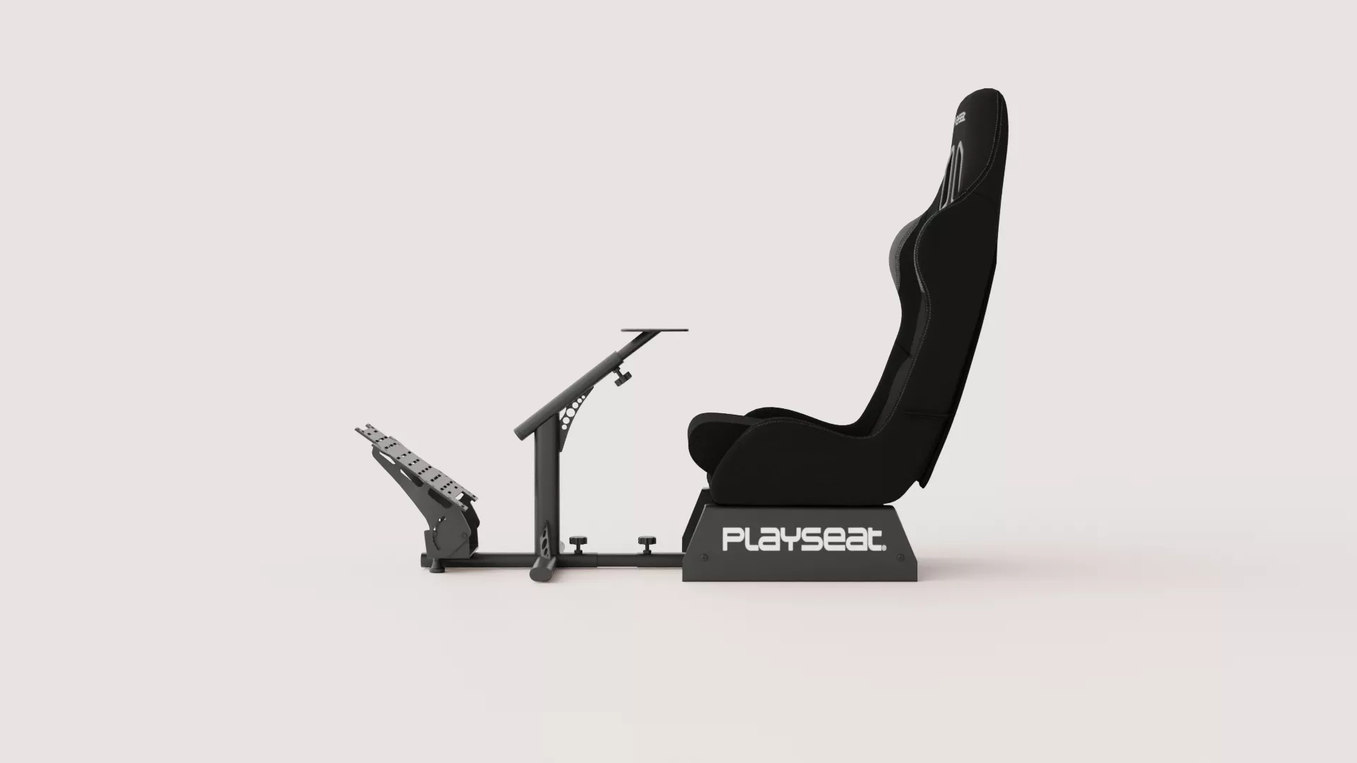 Adjustable Racing Simulator Cockpit with Bucket Seat Low-poly 3D model