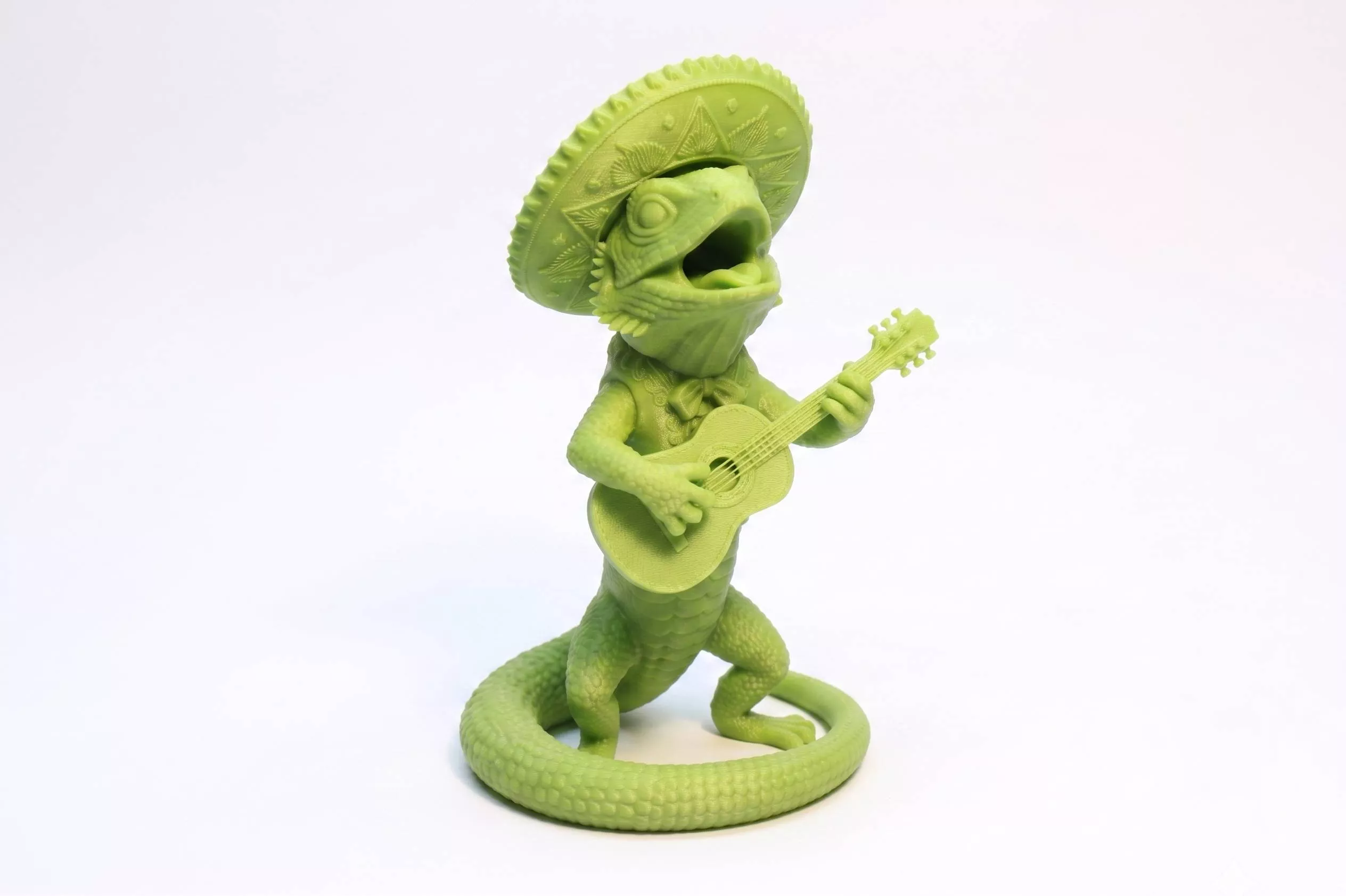 Mariachi lizard 3D print model