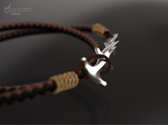 Hammerhead shark hook bracelet 3D print model_2