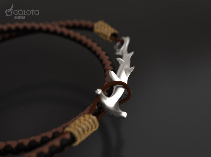 Hammerhead shark hook bracelet 3D print model_1