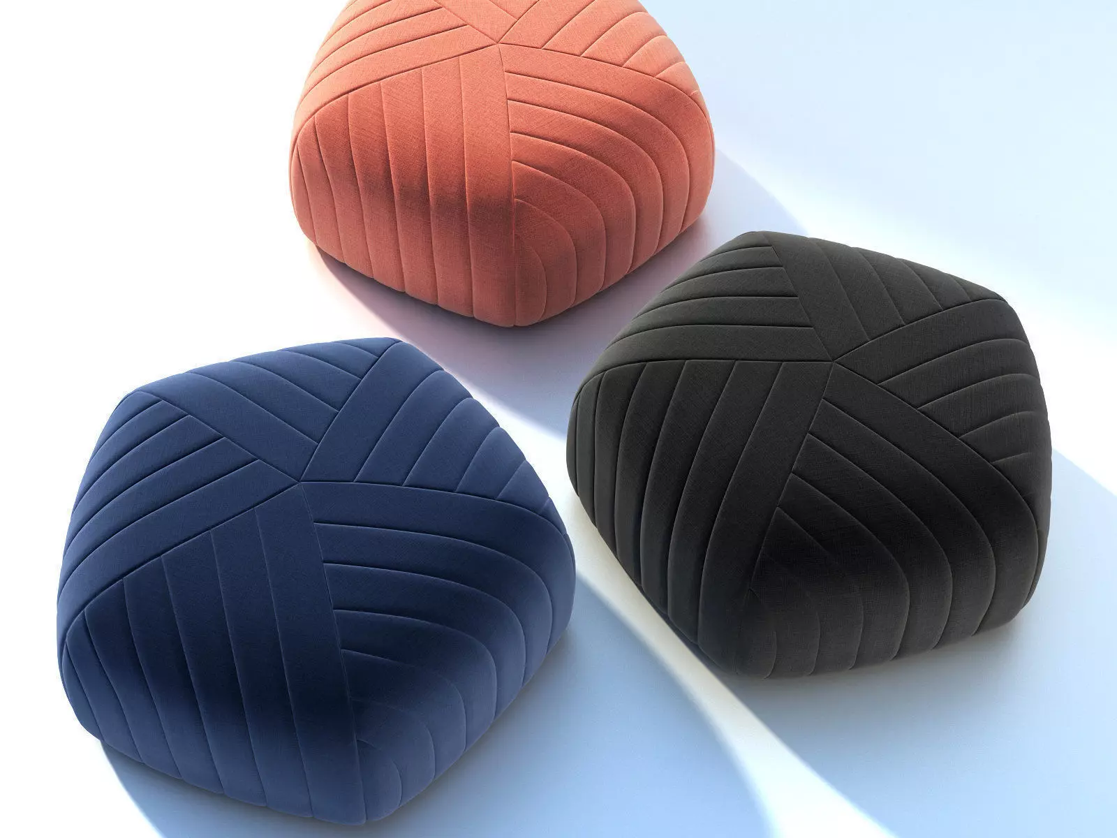 Five Pouf 3D model_1