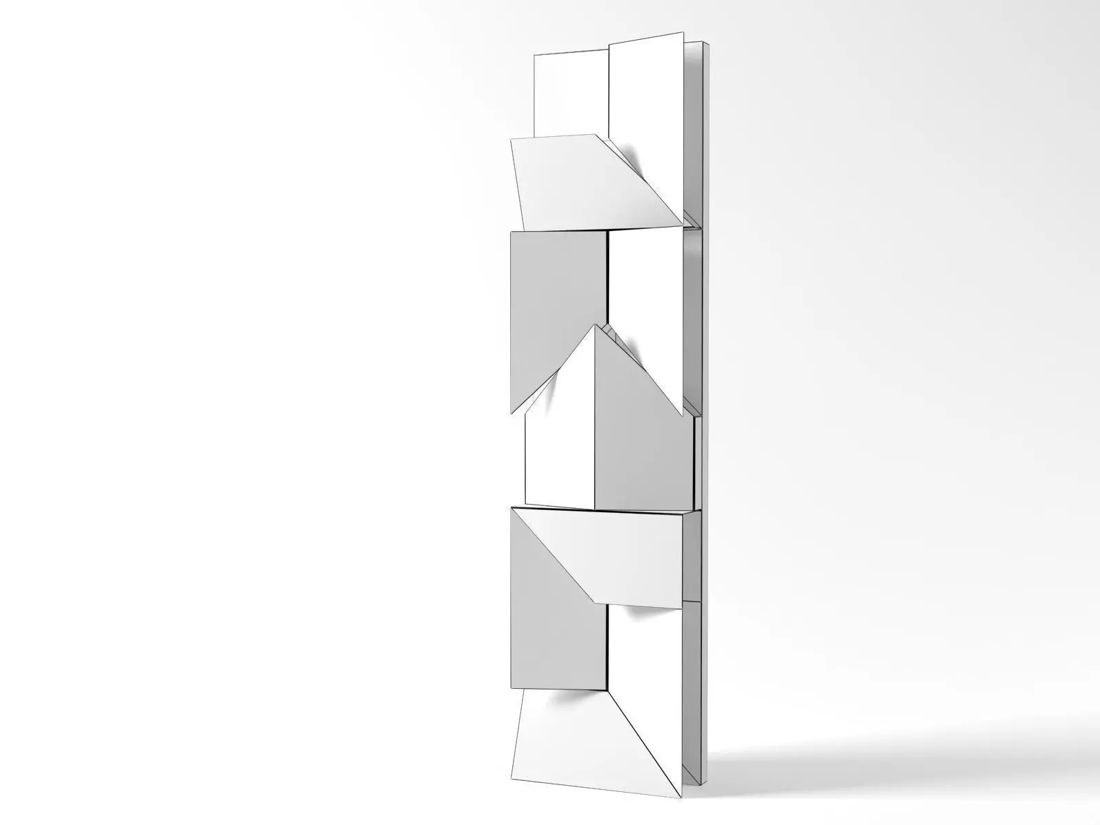 Wall Shadows Long 3D model_5