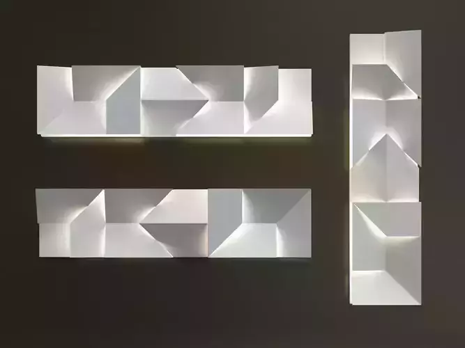 Wall Shadows Long 3D model Wall Shadows Long 3D model