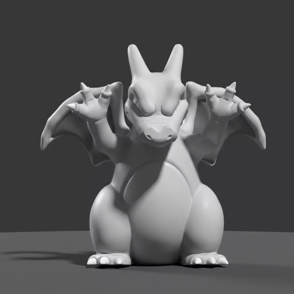 Window Charizard pokemon NO AMS 3D print model