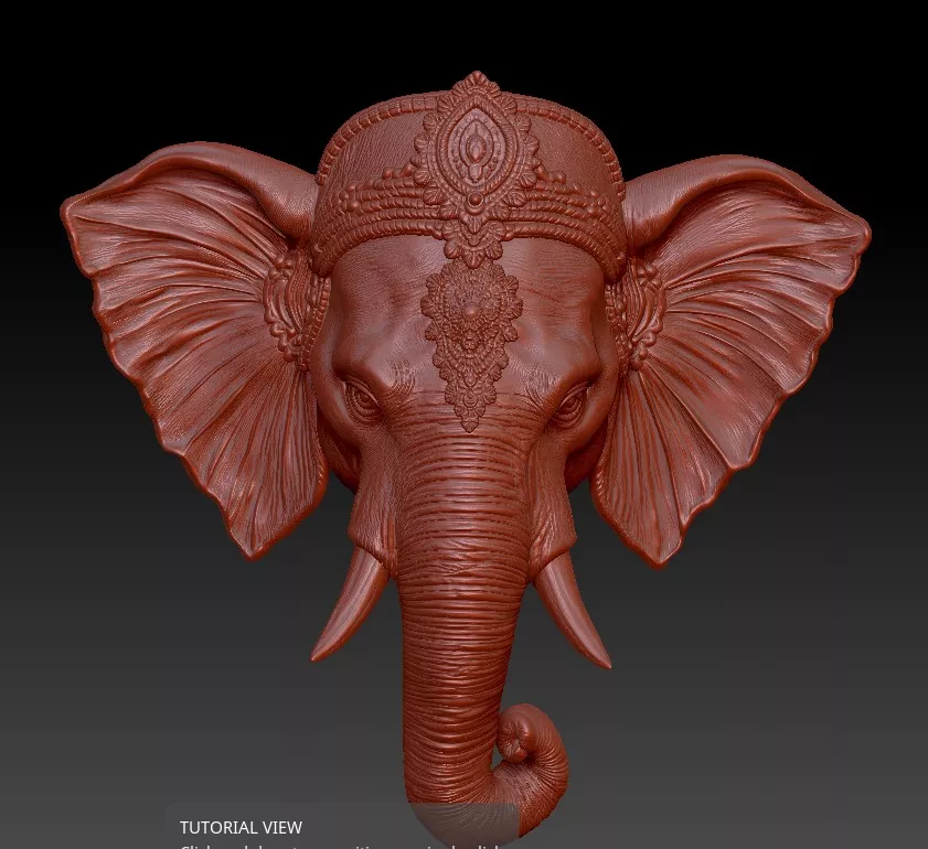 elephant Low-poly 3D model