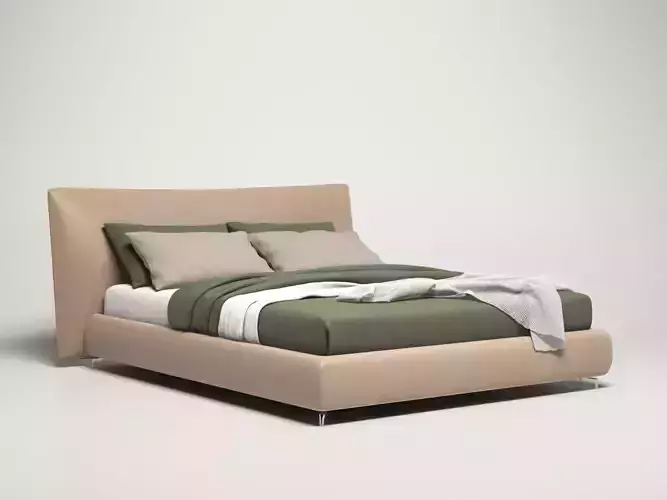 Suite modern bed frame leather