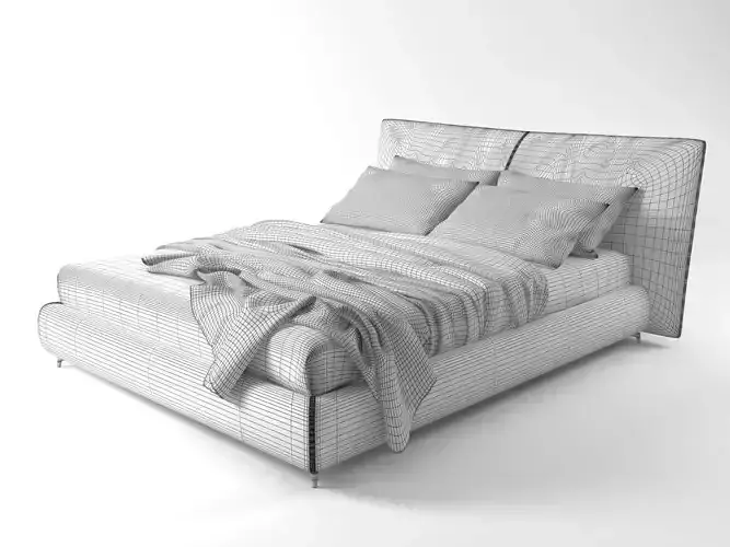 Suite modern bed frame leather