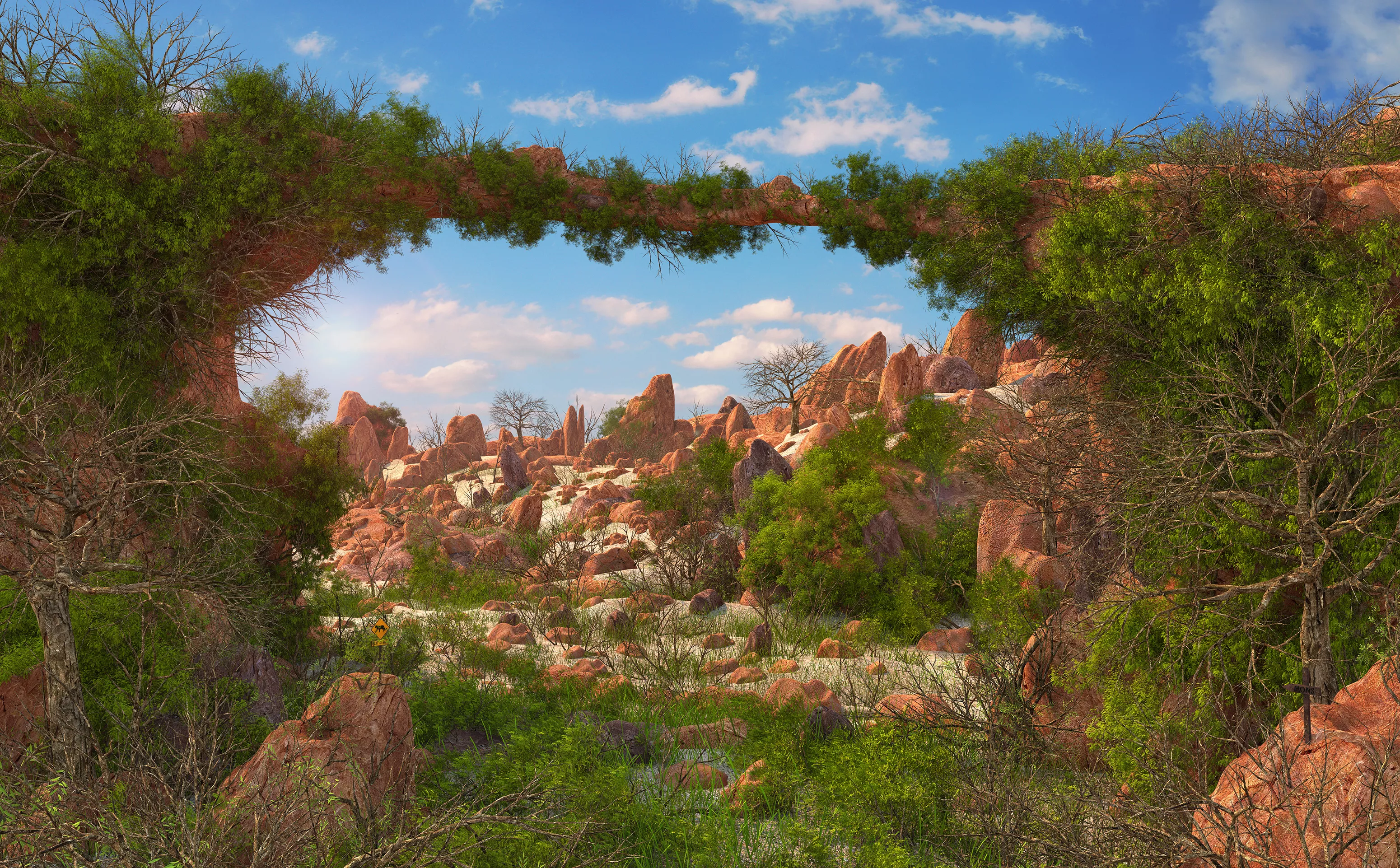 Gran Canyon Bridge 3D model