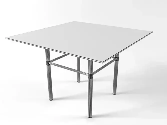 Fard table with metal legs