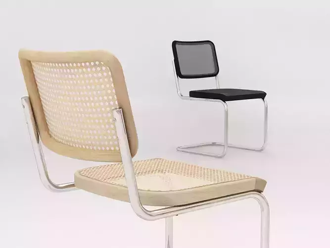 S 32 chair with frame and woven seat