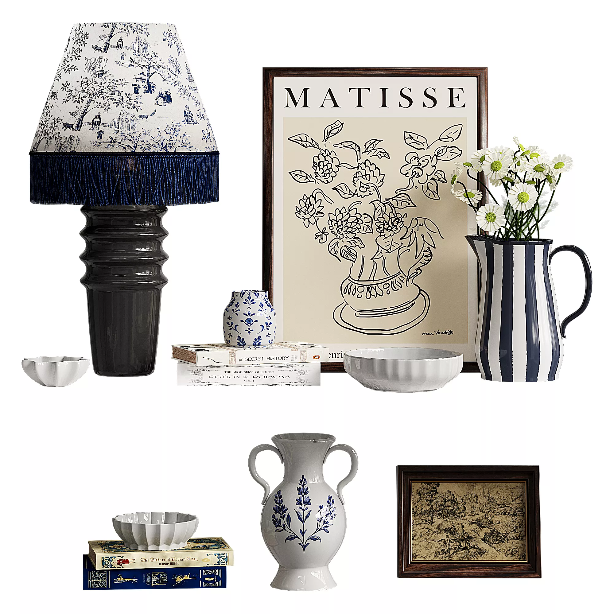 European decorative still life 3D model