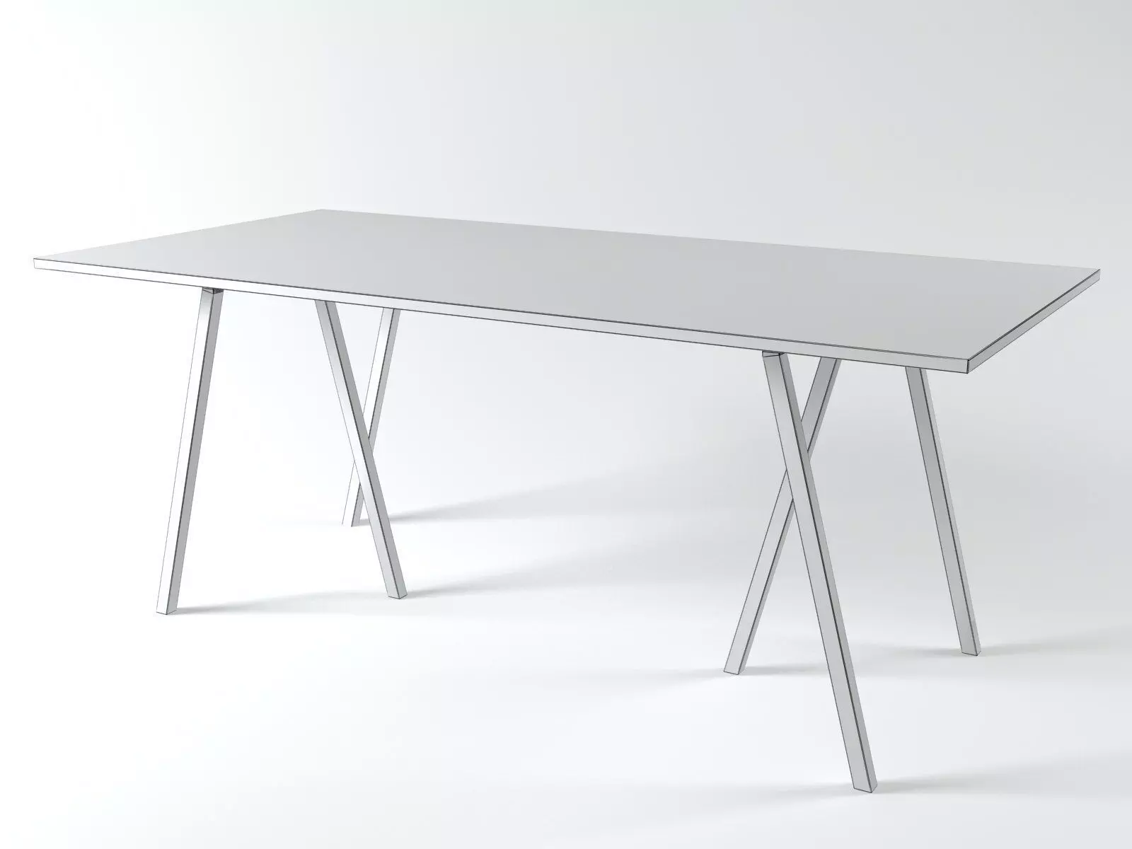 Loop Stand Table 3D model_7